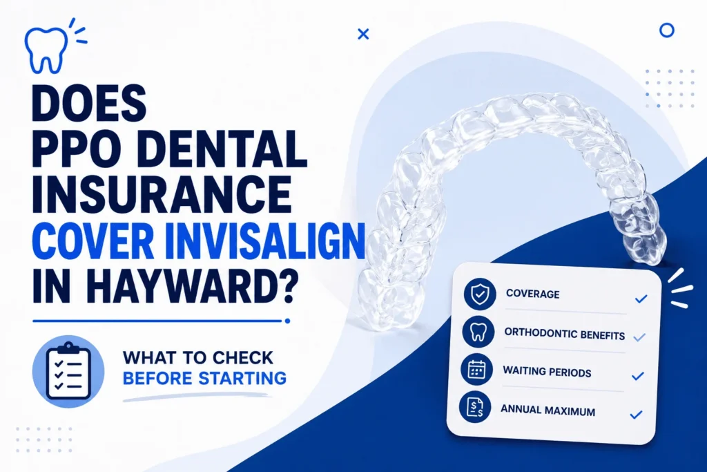 Sakop ba ng PPO Dental Insurance ang Invisalign sa Hayward?
